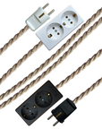 Oatmeal Linen - Lola's Leads EU Fabric Extension Cable