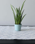 Folk Art Table Runner in Linen and Cotton