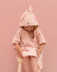 Hooded Bathing Poncho for Kids Mrs Rabbit