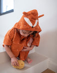 Hooded Bathing Poncho for Kids - Mr. Fox