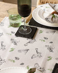 Tawny Owl Repeat Linen Table Runner