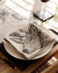 Stag Linen Napkins - Set of 2