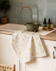 Autumn Acorns Linen Tea Towel