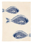 Fish Repeat Linen Tea Towel
