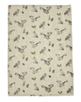 Tawny Owl Repeat Linen Tea Towel