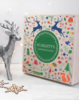 Personalised Festive Woodland Green Christmas Eve Box