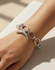 Silver Lunar Link Bracelet