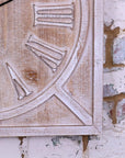 Large Square Wooden Clock 60cm 2 Colours