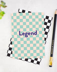Legend Checkerboard Birthday Card