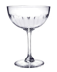 Crystal Champagne Saucers with Lens Design
