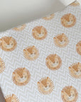 Anti-Roll Wedge Changing Mat - Lion Print