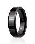 Black Ceramic Ring for Men