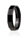 Black Ceramic Ring for Men
