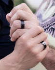 Black Ceramic Ring for Men