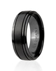 Black Ceramic Ring for Men