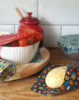 *Made with Liberty Fabric Set of 3 Handmade Beeswax Wraps