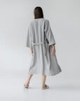 Honeycomb Waffle Linen Bathrobe