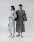 Honeycomb Waffle Linen Bathrobe