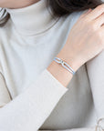 Silver Soho Diamond Cord Bracelet