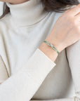 Mini Silver Soho Diamond Cord Bracelet