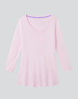 3/4 Sleeve Scoop Neck Cotton Modal T-Shirt