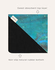 Travel Yoga Mat – Galaxy Aurora