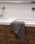 Honeycomb Fine Waffle Towel - Charcoal
