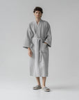Honeycomb Waffle Linen Bathrobe