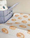 Anti-Roll Wedge Changing Mat - Lion Print