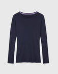 Long Sleeve Crew Neck Cotton Modal T-shirt