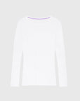 Long Sleeve Crew Neck Cotton Modal T-shirt
