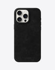 Indulge in Elegance & Protection with Classic Alcantara iPhone Case - Genuine Italian Suede, Stainless Steel Accents & MagSafe by Luriax at brixbailey.com
