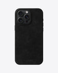 Indulge in Elegance & Defense: Handcrafted Classic iPhone Case with Italian Alcantara & Stainless Steel Accents by Luriax at brixbailey.com