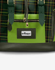 Luxury Vegan Backpack TARTAN GREEN EDGE – BYMANYC ® New York-2