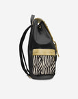 Luxury Vegan Backpack ZEBRA GOLD EDGE – BYMANYC ® New York-2