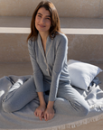 Shawl Collared Pyjama Set