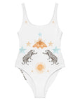 Petra One Piece Swimsuit in White Jaguar