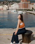 Handmade Genuine Leather Tote Bag - 14cm Tall, 27cm Length, Adjustable Handle - Eco-Friendly & Durable by Sook Stainable at brixbailey.com