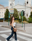 Handmade Genuine Leather Bag with Removable Shoulder Strap - Durable & Eco-Friendly by Sook Stainable at brixbailey.com