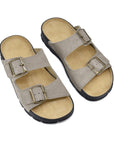 Meeliku Leather Sandals - Grey