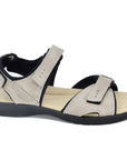 Liiva Women's Leather Sandals - Grey