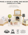 Wooden Dolls House Living Room
