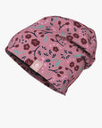 Kids Merino Beanie Hat Autumn Flowers