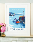 Mevagissey Harbour Cornwall Print