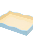 Allegra Wiggle Tray in Blue and Cream
