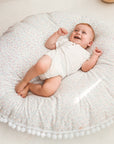 MINICAMP Big Floor Cushion with Pompoms - Colorful Drops Design for Kids & Teens by Minicamp at brixbailey.com