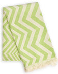 Mersin Chevron Towel / Blanket - Green-0