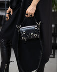 Top Grain Studded Leather Bag – Chic & Durable by PYKOK by PYKOK at brixbailey.com