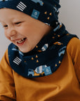 Kids Merino Neck Warmer MIKEL - Vehicles