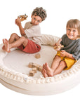 Round Kids Nest Play Mat - Versatile Lounger for Play & Sleep by Minicamp at brixbailey.com